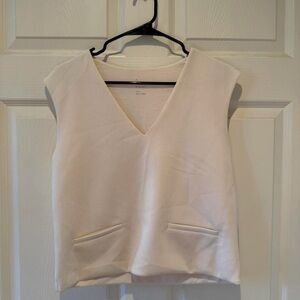 a new day Cream V-Neck Sleeveless Tank Top
